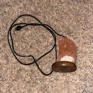 Moon shaped Himalayan salt lamp